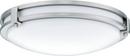 Lithonia Lighting Brushed Nickel 13 in. Fluorescent Semi-Flush Mount Ceiling Fixture 
