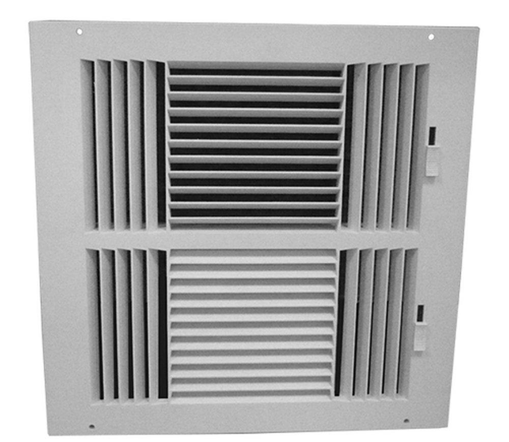 PROSELECT&reg; White 8 in. Residential Ceiling & Sidewall Register in White 4-way Plastic 