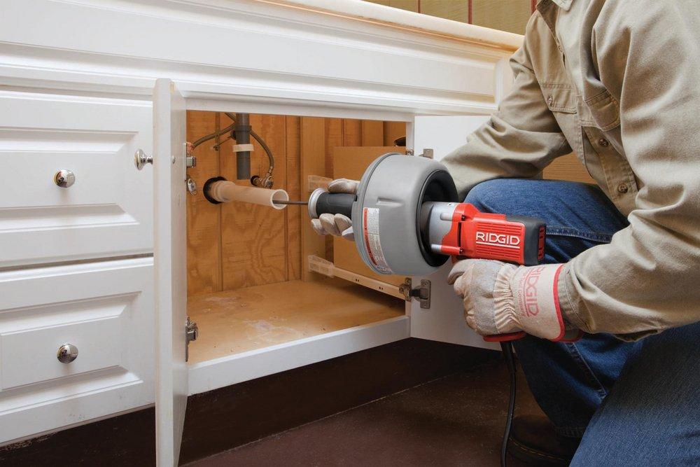 RIDGID Blue 2-way Autofeed Cable Drain Air Gun 