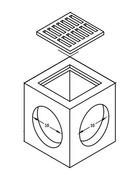 Turner Company 36 x 36 in. Catch Basin with Frame and Grate 