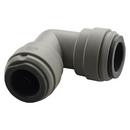 John Guest Grey OD Tube Union Straight Acetal 90 Degree Bulk Elbow in Grey 