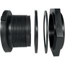 1-1/2 in. FPT Straight Heavy Duty Polypropylene Bulkhead Fitting with EPDM Seal