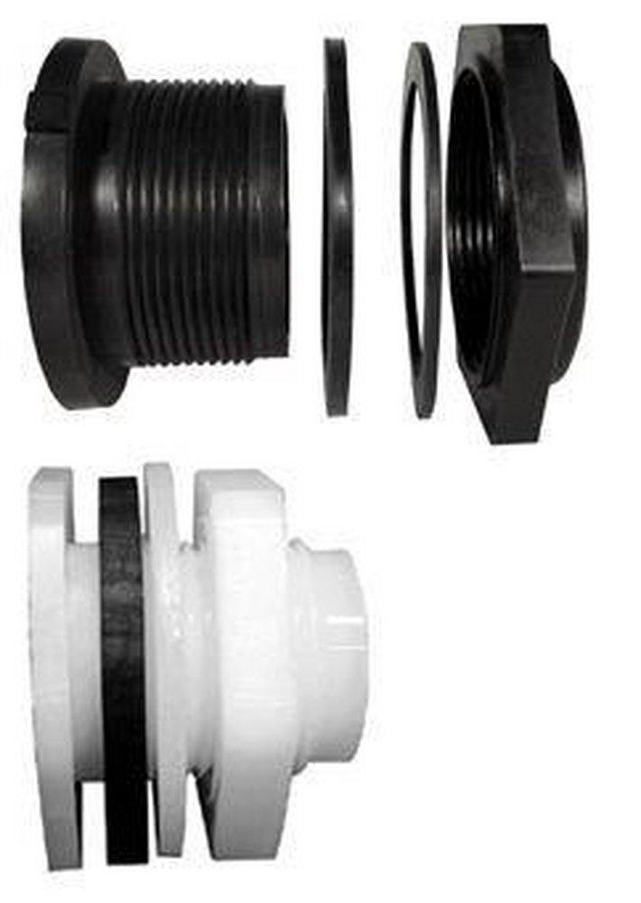 Green Leaf FPT Plastic and Rubber Bulkhead Fitting 