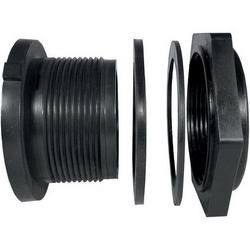 2 in. FPT Plastic and Rubber Bulkhead Fitting