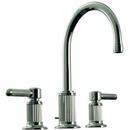 Widespread Bathroom Sink Faucet with Double Lever Handle in Polished Nickel