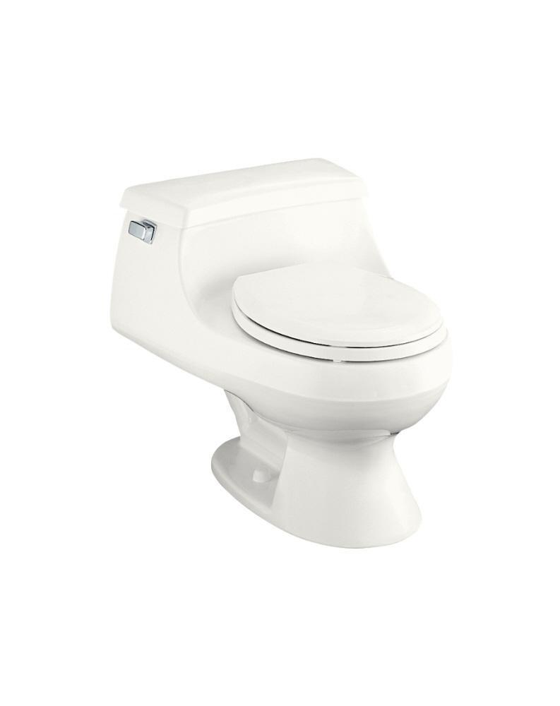 KOHLER White 1.6 gpf Round Front Toilet 