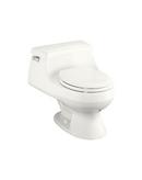 1.6 gpf Round Front Toilet in White with Left-Hand Trip Lever