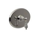 Wall Mount Pressure Balancing Shower Valve Trim with Single Lever Handle for PB-3800 Control Valve in Satin 24K Gold