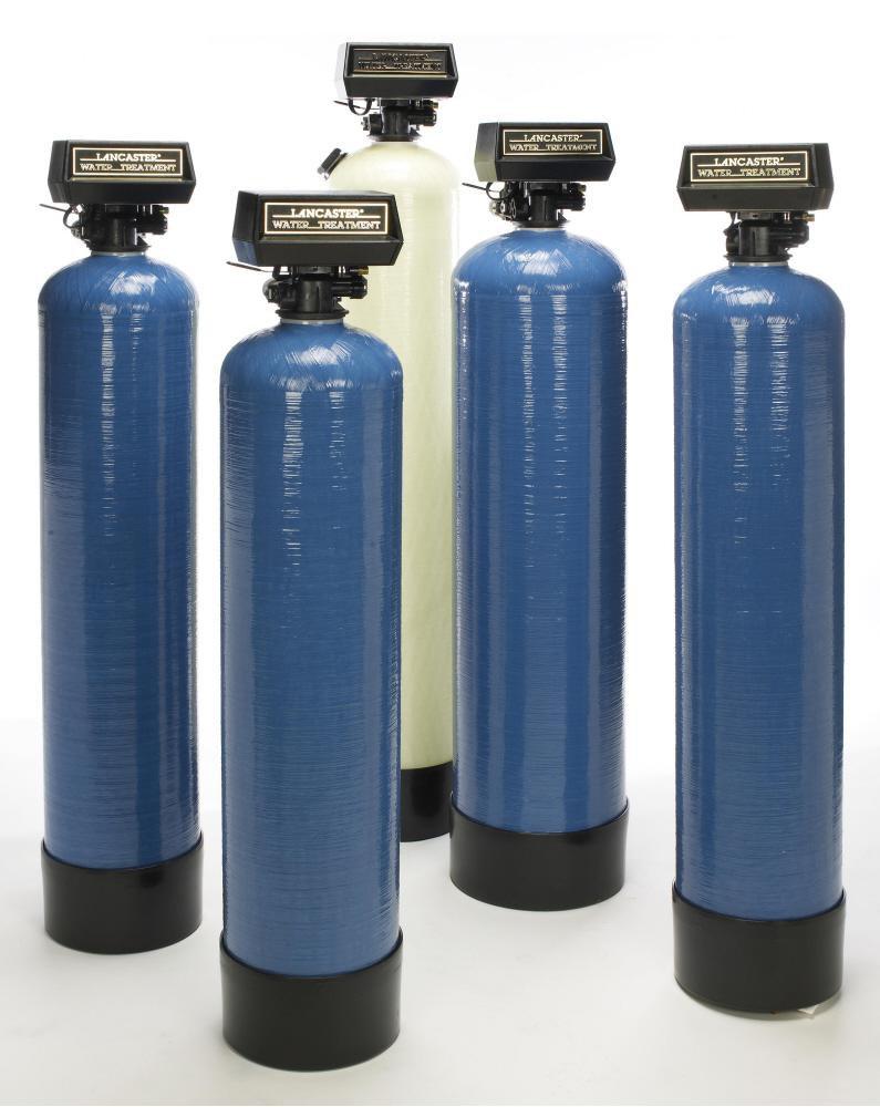 Lancaster Water Treatment Black 1-1/2 CF ACID NEUTRALIZER W/BYP 