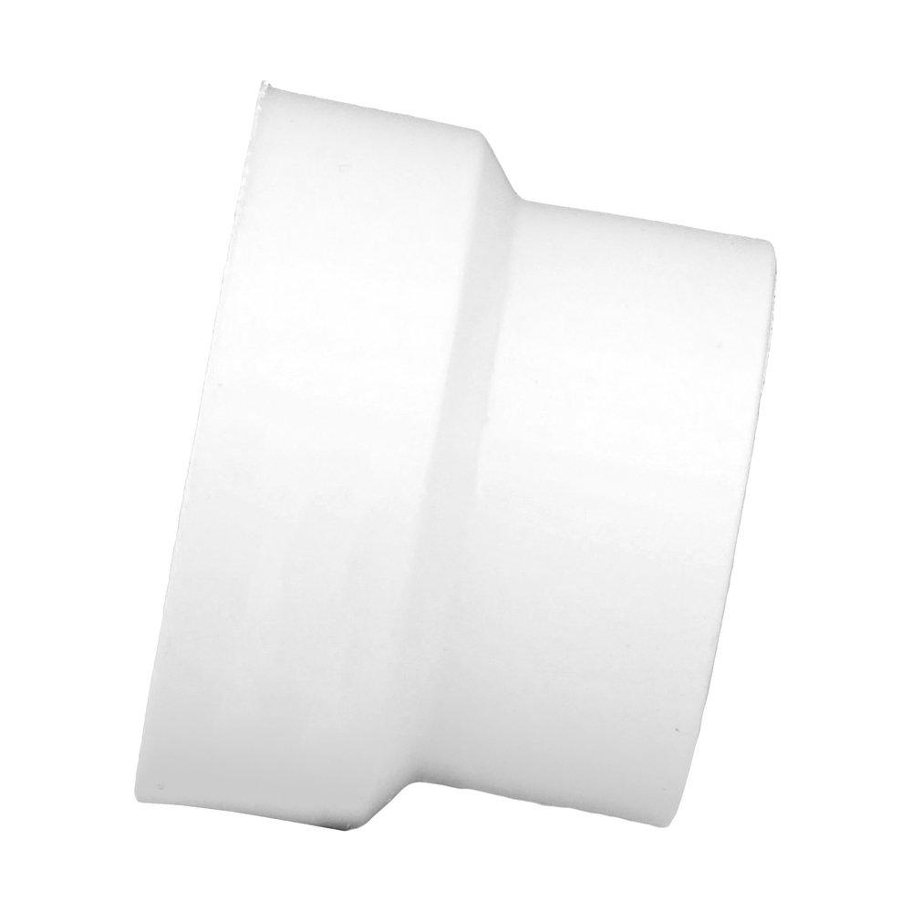 White PVC DWV Bushing 