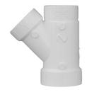 White PVC DWV Wye 