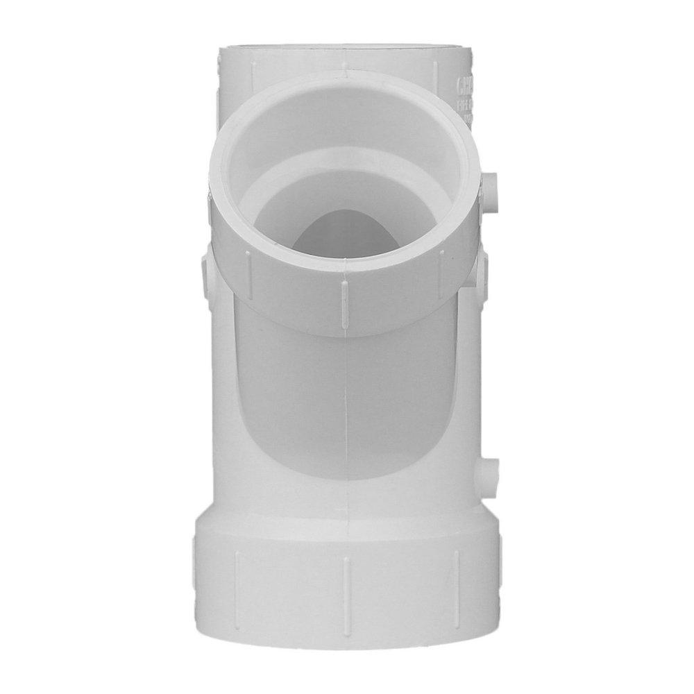 White PVC DWV Wye 
