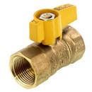 Yellow Plastic OD Tube Gas Ball Valve 