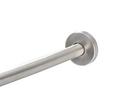 Curved Shower Rod in Brushed Stainless