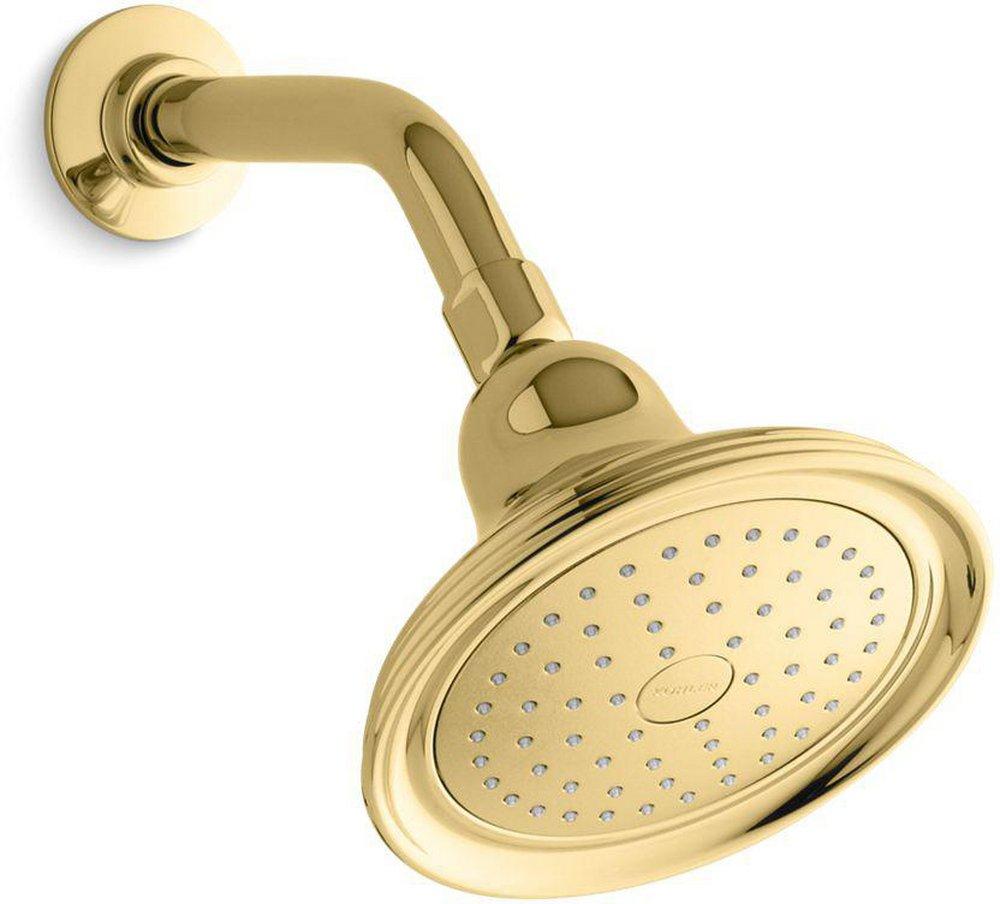 KOHLER Vibrant&reg; Polished Brass Single Function Full Showerhead 