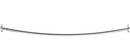 Curved Shower Rod in Stainless Steel