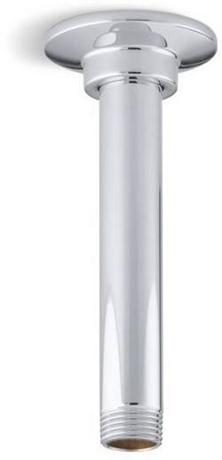 6 in. Ceiling Mount Shower Arm and Flange in Polished Chrome