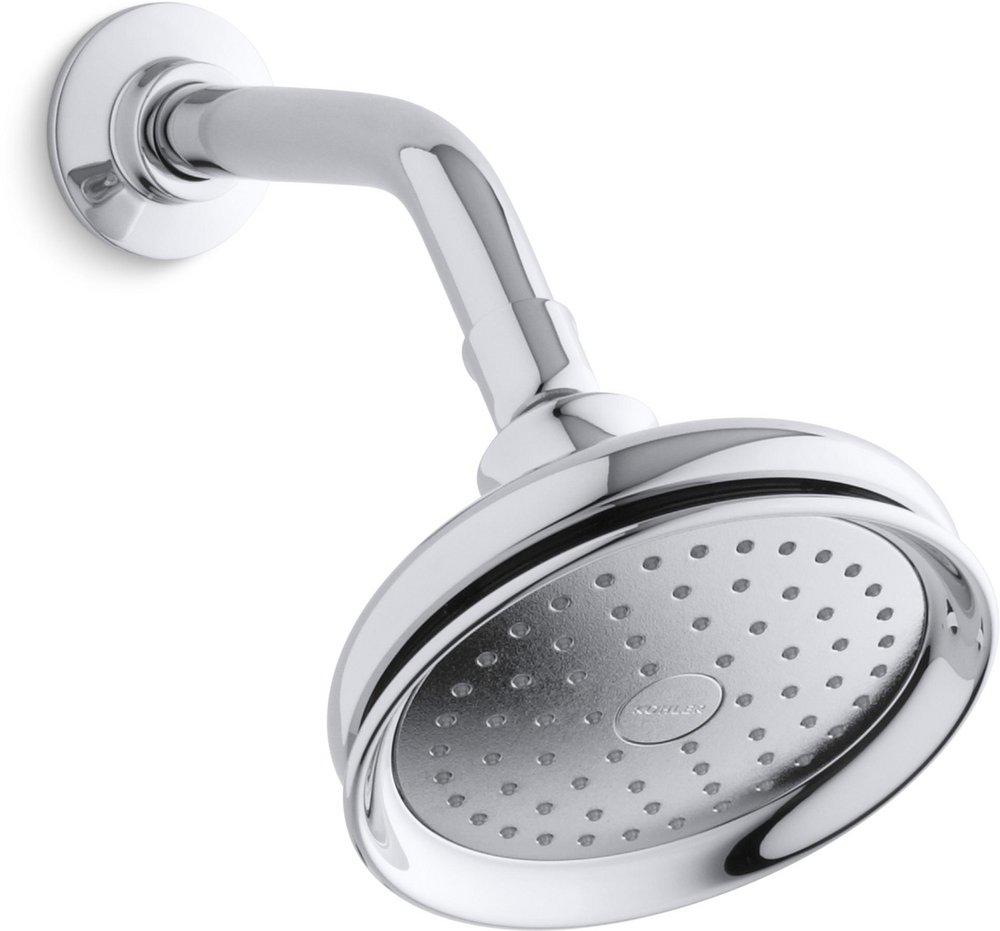 KOHLER Polished Chrome Single Function Full Showerhead 