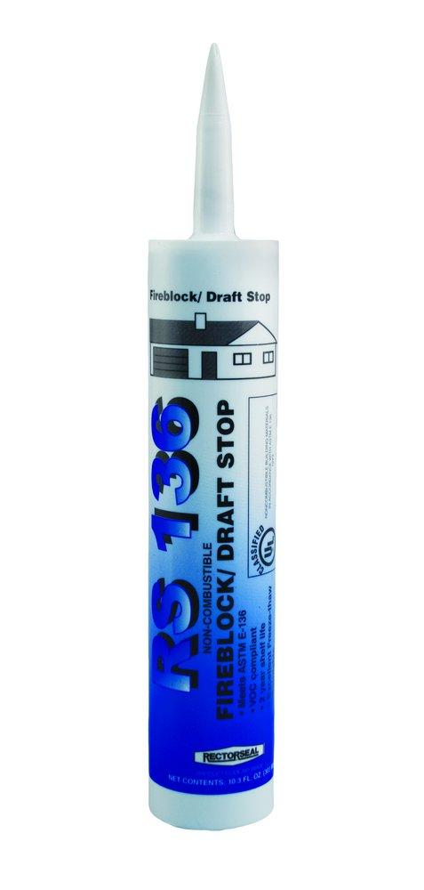 Rectorseal White Sodium Silicate Firestop Sealant in White 