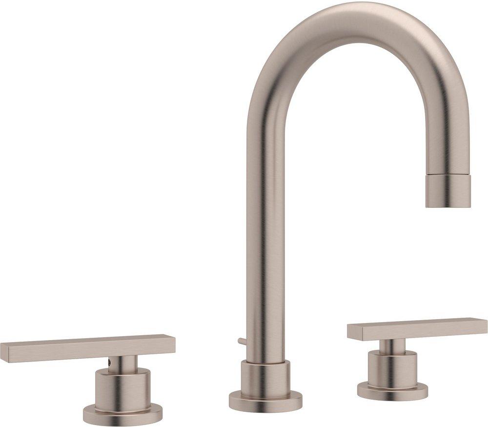 ROHL&reg; Satin Nickel Two Handle Widespread Bathroom Sink Faucet 