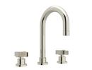 Two Handle Widespread Bathroom Sink Faucet in Polished Nickel