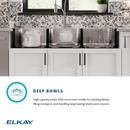 Elkay Lustrous Satin 54 x 22 in. Stainless Steel Triple Bowl Drop-in Kitchen Sink in Lustrous Satin 