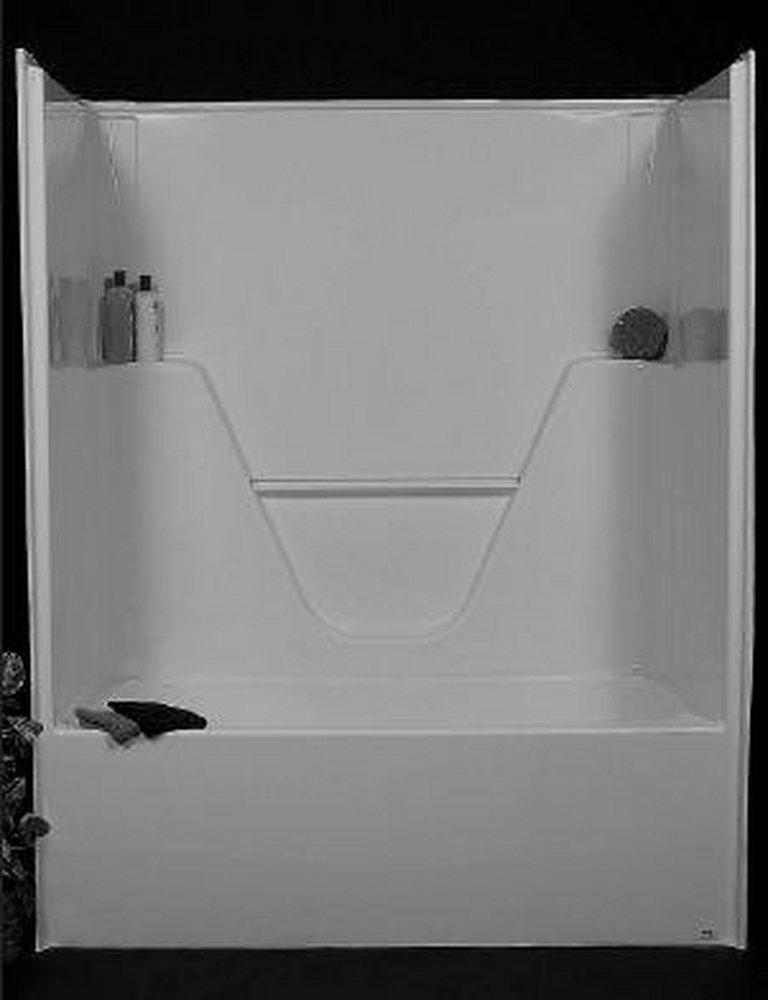 Bathcraft White 60 x 35 1/2 in. Tub and Shower with Right Hand Drain 