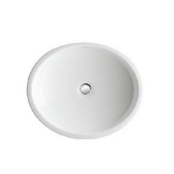 19-7/16 in. Undermount Oval Cast Iron Bathroom Sink in White