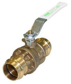 1/2 in. Forged Brass Full Port Press Ball Valve