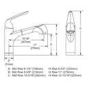 Elkay Brushed Nickel Single Handle Pull Out Kitchen Faucet 