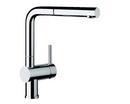 BLANCO Polished Chrome Single Handle Pull Out Kitchen Faucet 