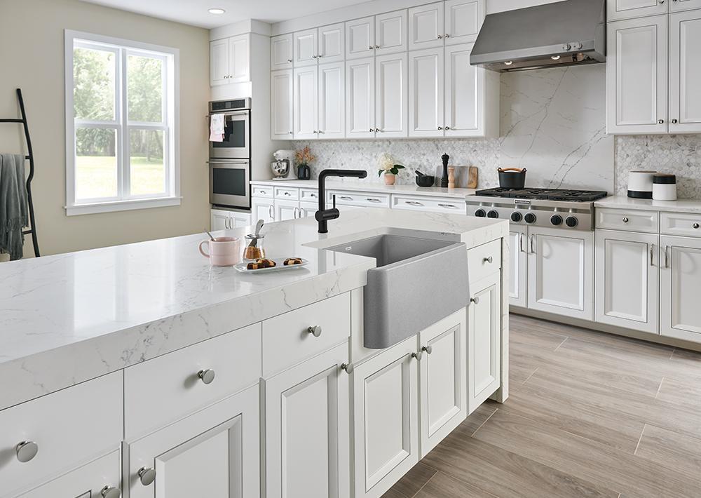 BLANCO Anthracite Single Handle Pull Out Kitchen Faucet 