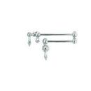 2.2 gpm Double Lever Handle Wall Mount Pot Filler in Polished Chrome