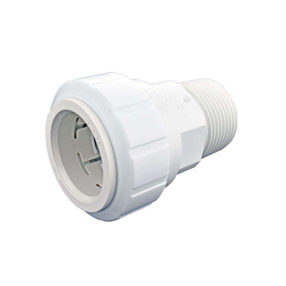 John Guest MPT x Insert Barbed Spiral PVC Adapter 