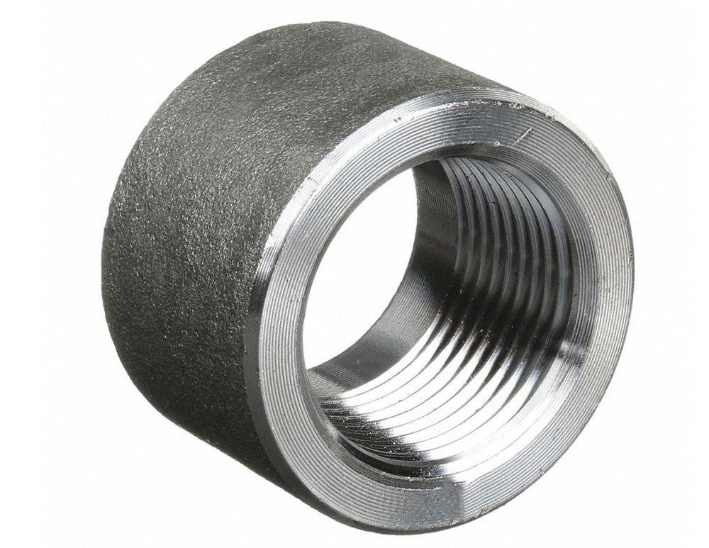 1-1/4 Black Extra Heavy Steel Half Coupling TPRD 