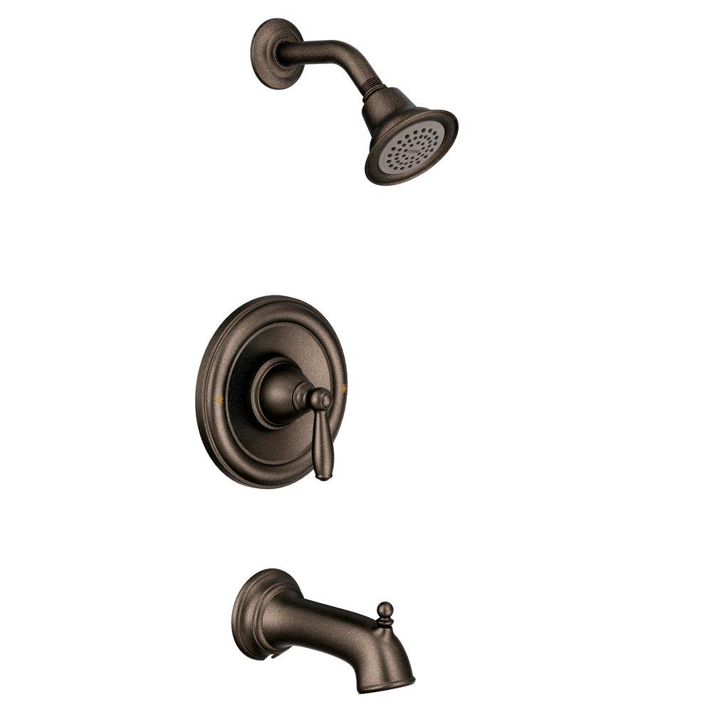 Moen Oil Rubbed Bronze Single Handle Single Function Bathtub & Shower Faucet (Trim Only) 
