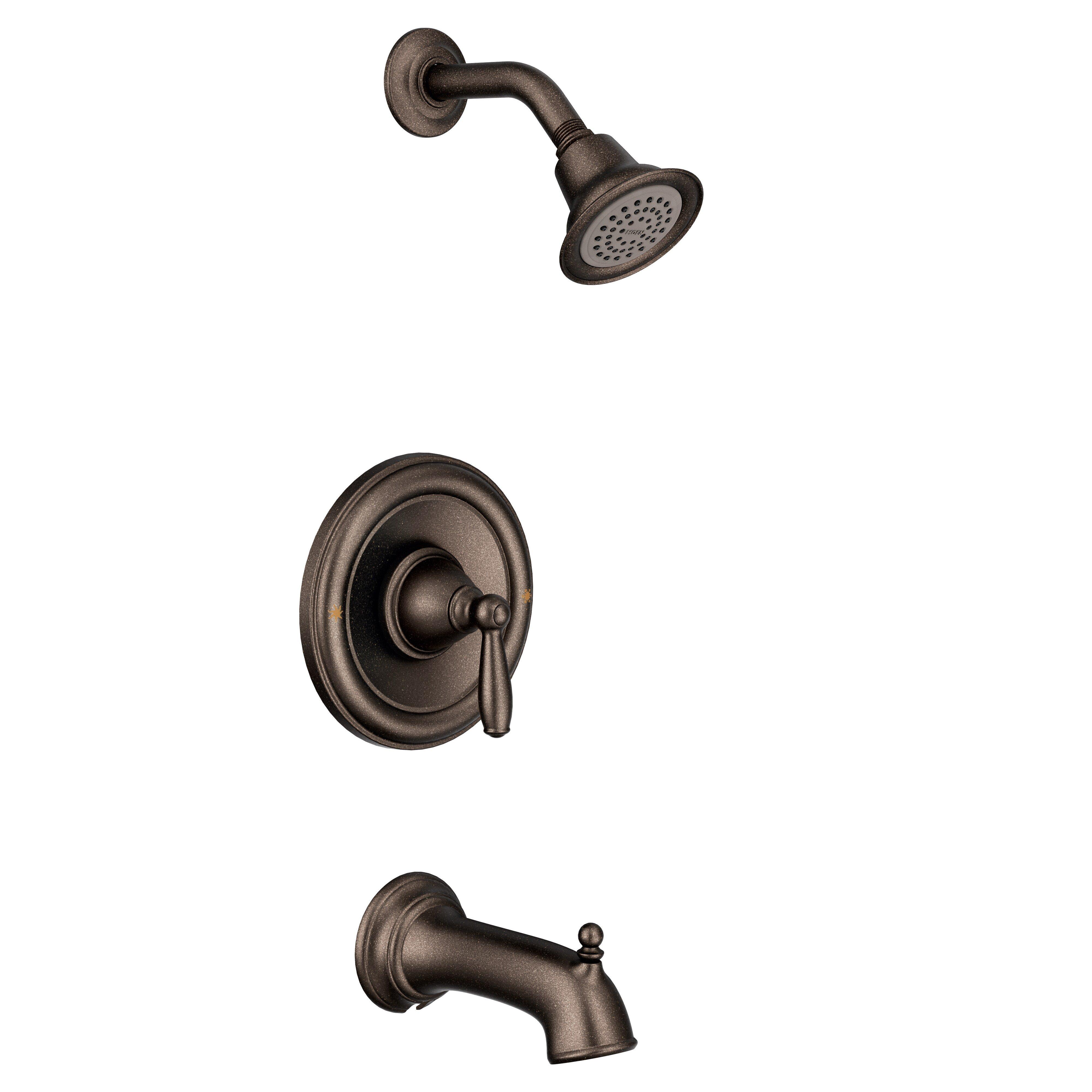 Moen Oil Rubbed Bronze Single Handle Single Function Bathtub & Shower Faucet (Trim Only) 