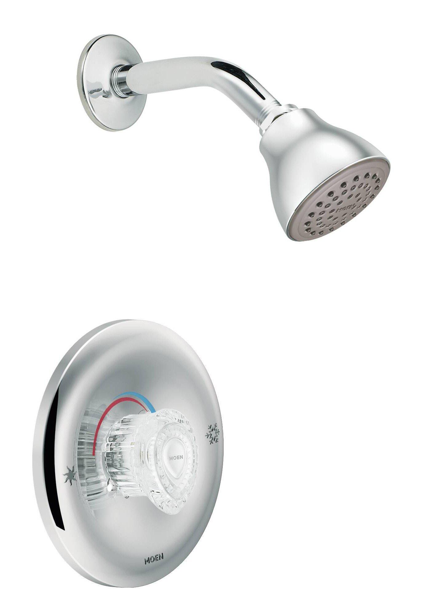 Moen Polished Chrome 1.75 gpm Shower Valve Trim only with Showerhead 