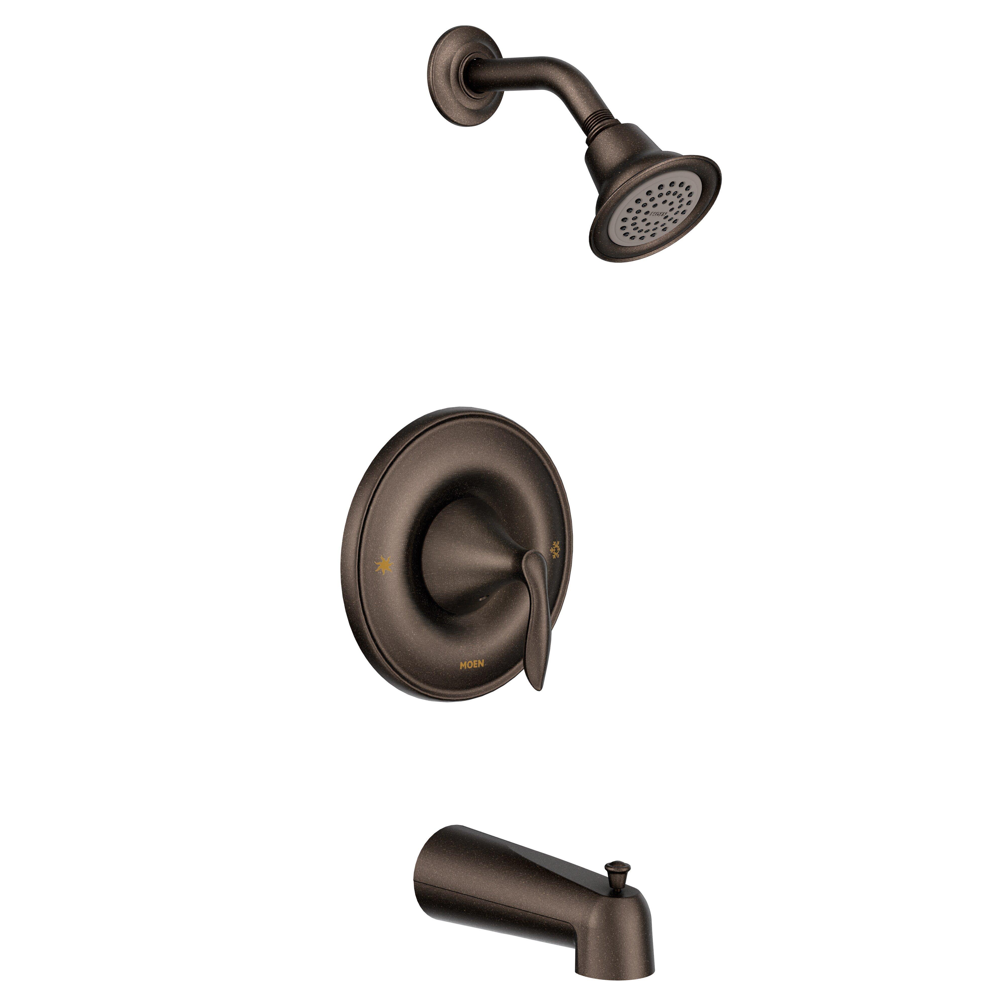 Moen Oil Rubbed Bronze Single Handle Single Function Bathtub & Shower Faucet (Trim Only) 