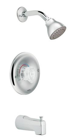 One Handle Single Function Bathtub & Shower Faucet in Polished Chrome (Trim Only)