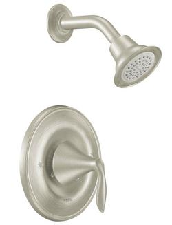 One Handle Single Function Shower Faucet in Brushed Nickel (Trim Only)