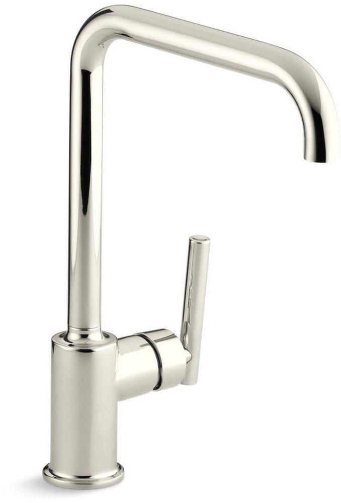 KOHLER Vibrant&reg; Polished Nickel Single Handle Kitchen Faucet 