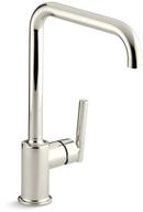 KOHLER Vibrant&reg; Polished Nickel Single Handle Kitchen Faucet 