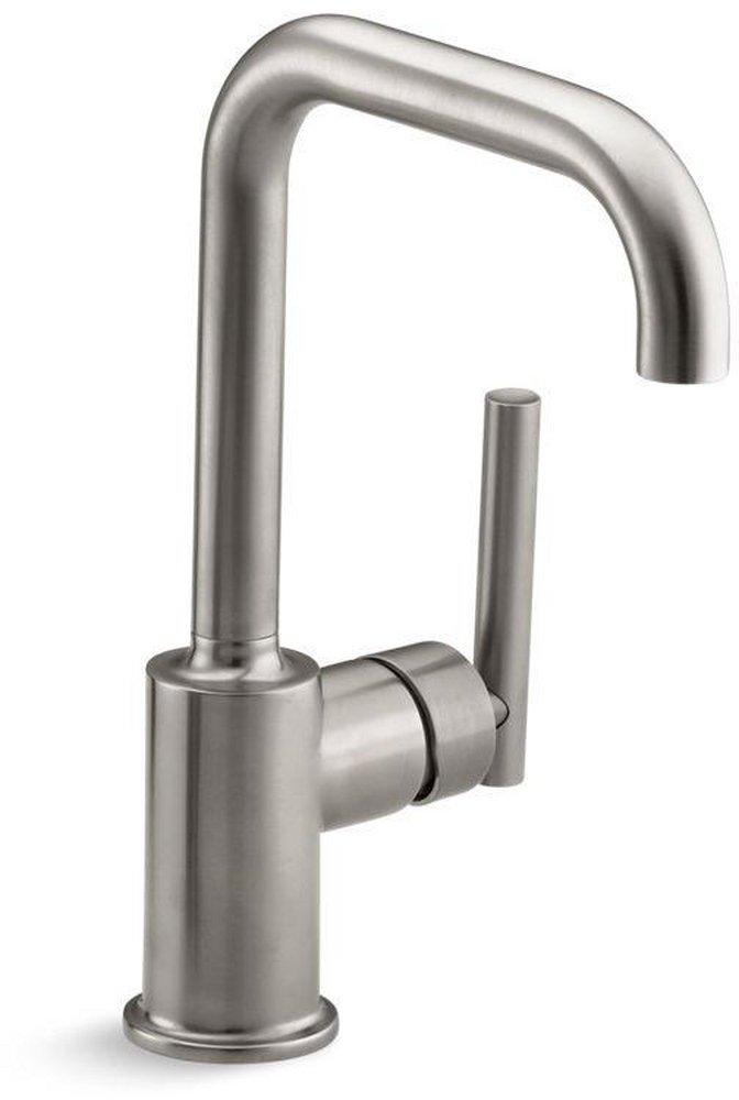 KOHLER Vibrant&reg; Stainless Single Handle Kitchen Faucet 