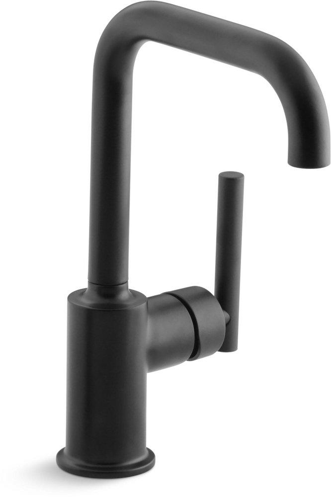 KOHLER Matte Black Single Handle Kitchen Faucet 