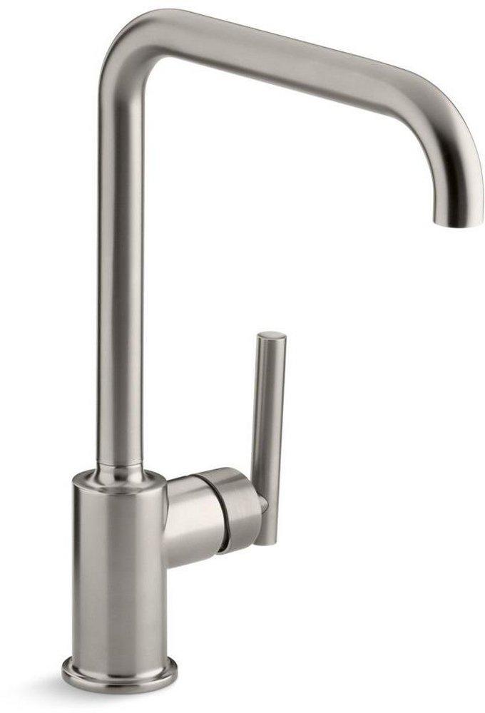 KOHLER Vibrant&reg; Stainless Single Handle Kitchen Faucet 
