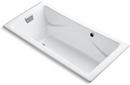 72 x 36 in. Air Bath Drop-In Bathtub with End Drain in White