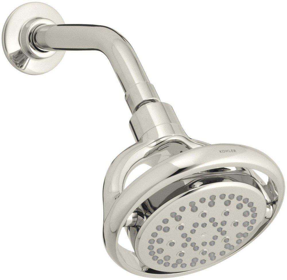 KOHLER Vibrant&reg; Polished Nickel Multi Function Koverage&trade;, Kotton&trade;, Komotion&trade; and Kurrent&trade; Showerhead 