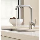 KOHLER Matte Black Single Handle Pull Out Kitchen Faucet with Three-Function Spray 