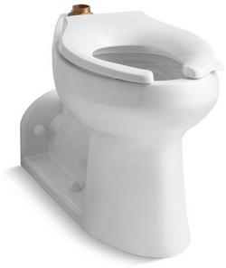 Elongated Toilet Bowl in White